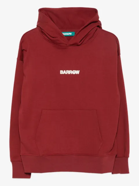 BARROW teddy-print hooded sweatshirt