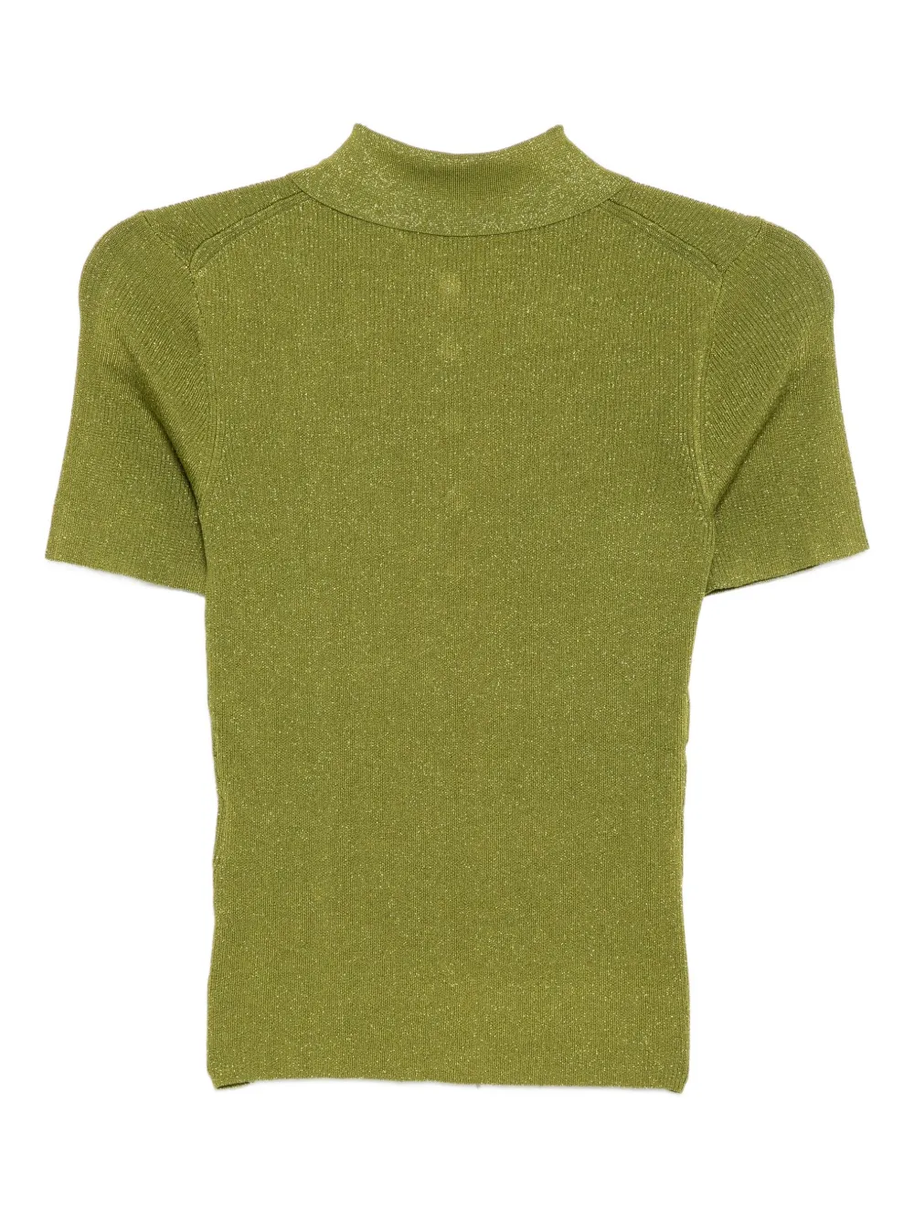 Karl Lagerfeld Lurex gebreide polotop - Groen