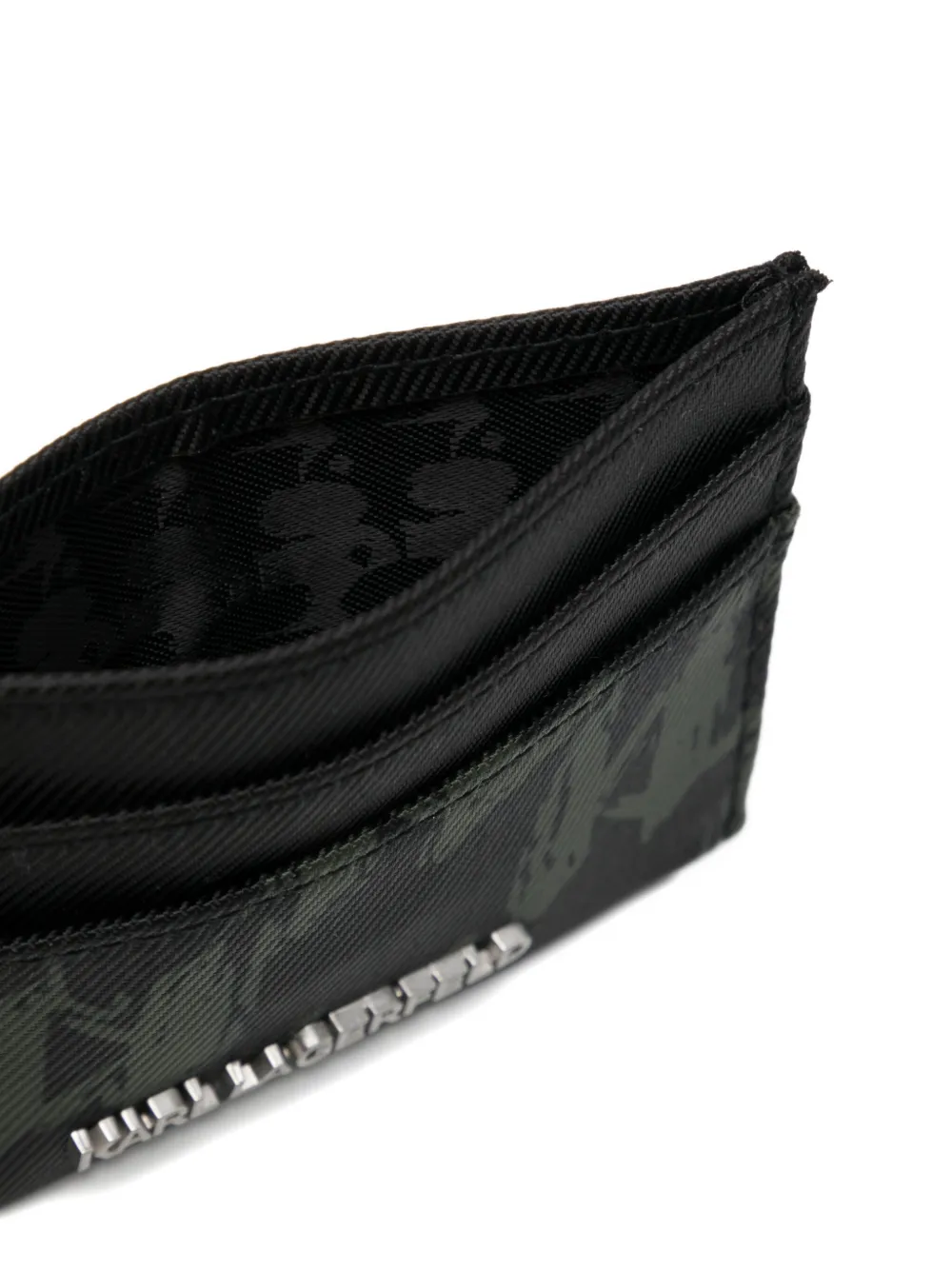 Karl Lagerfeld K/monogram Cardholder In Black