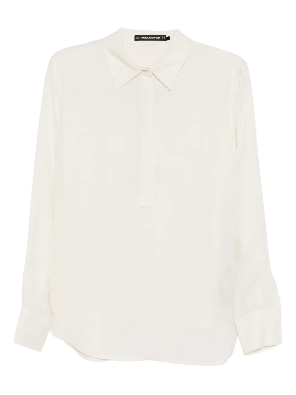 Karl Lagerfeld logo jacquard blouse - Toni neutri