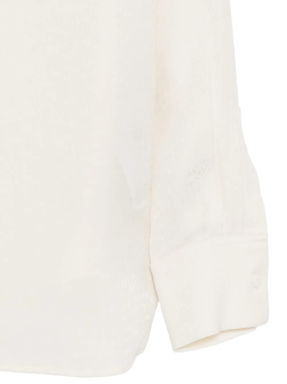 Karl Lagerfeld Blouse met jacquard en logo Beige