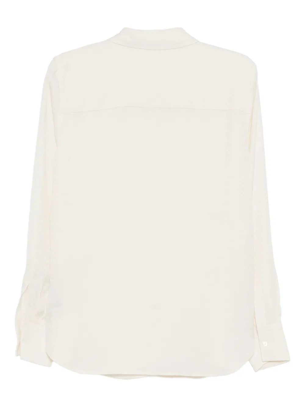 Karl Lagerfeld Blouse met jacquard en logo - Beige