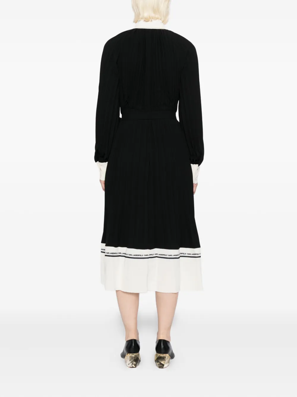 Karl Lagerfeld Jurk met logoprint Zwart