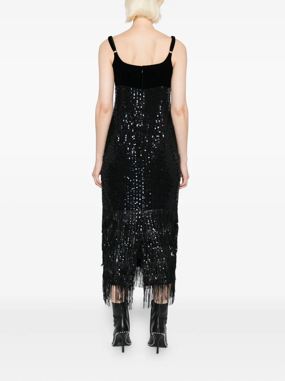 Karl Lagerfeld Jurk met logoplakkaat Zwart