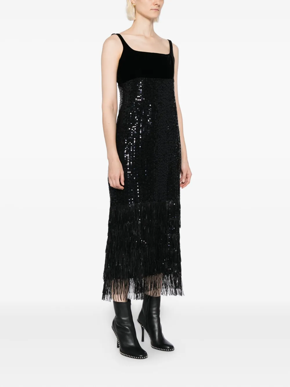 Karl Lagerfeld Jurk met logoplakkaat Zwart