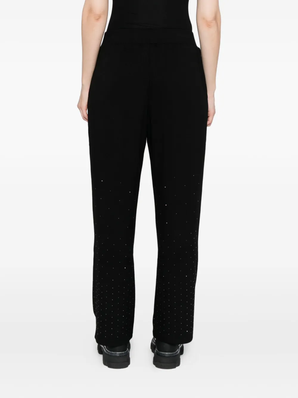 Karl Lagerfeld Broek met logo-reliëf Zwart