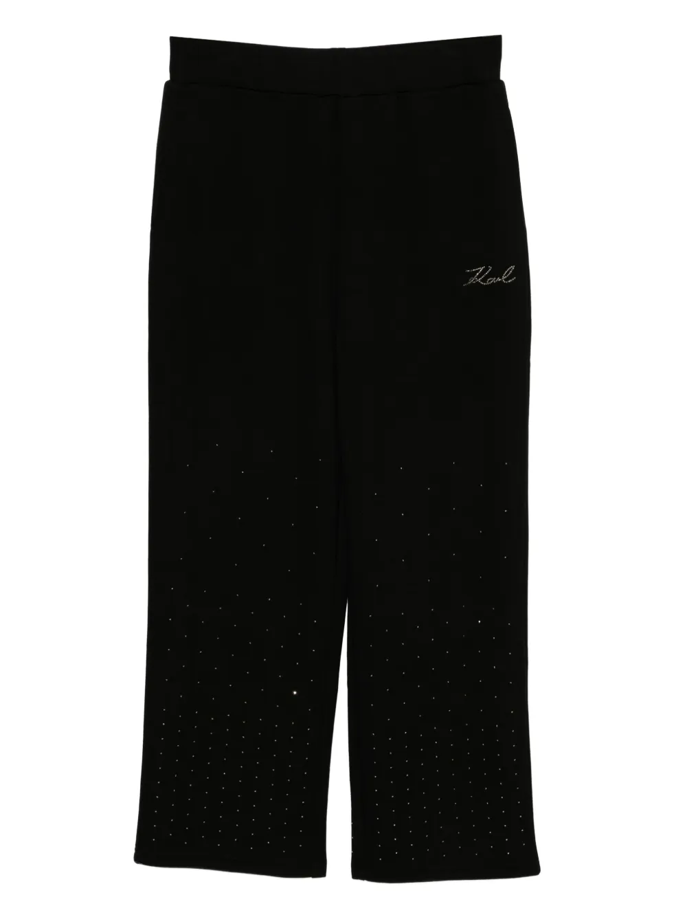 Karl Lagerfeld logo-embossed trousers - Nero