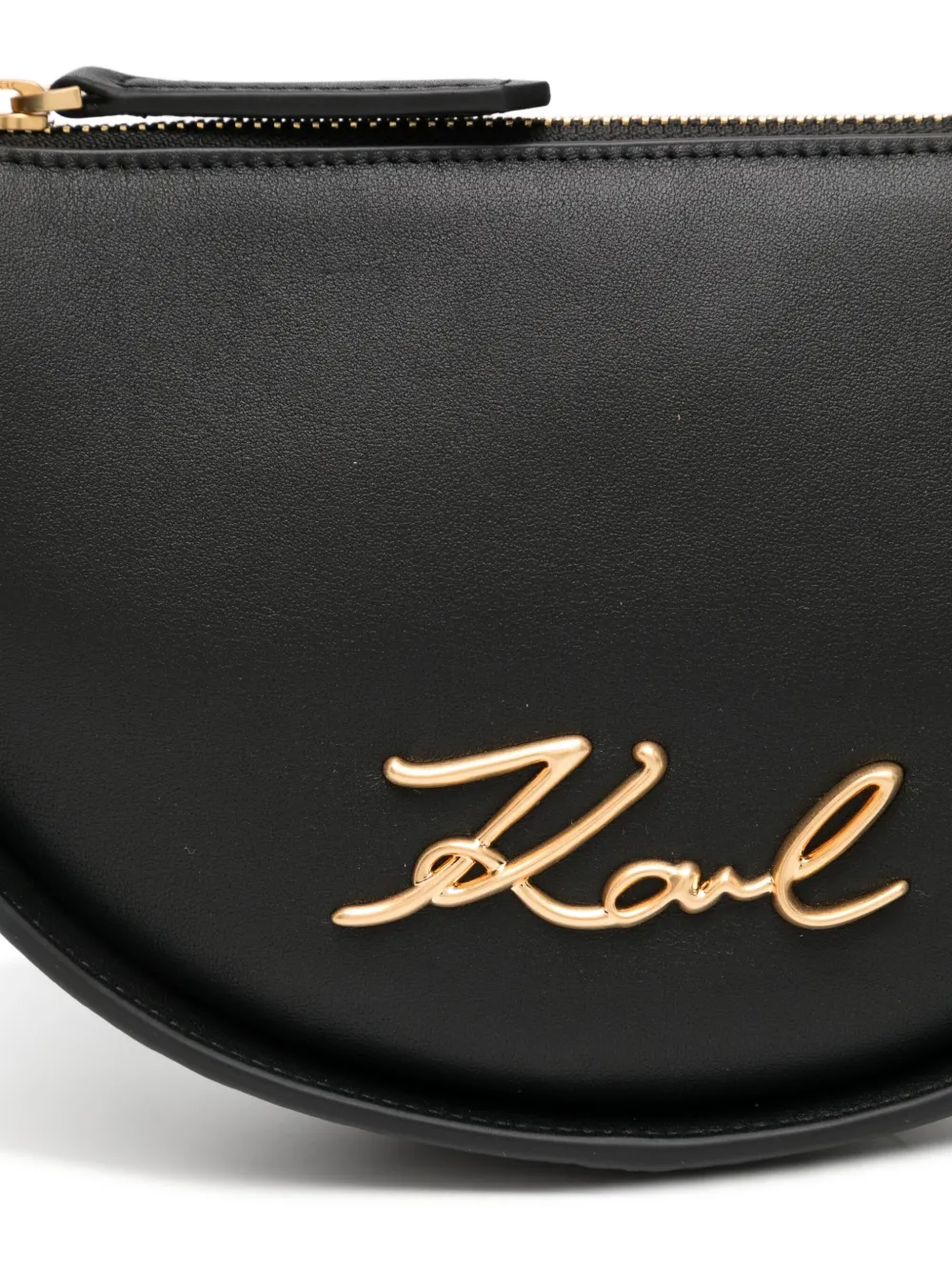 Karl Lagerfeld Heuptas met logoplakkaat Zwart