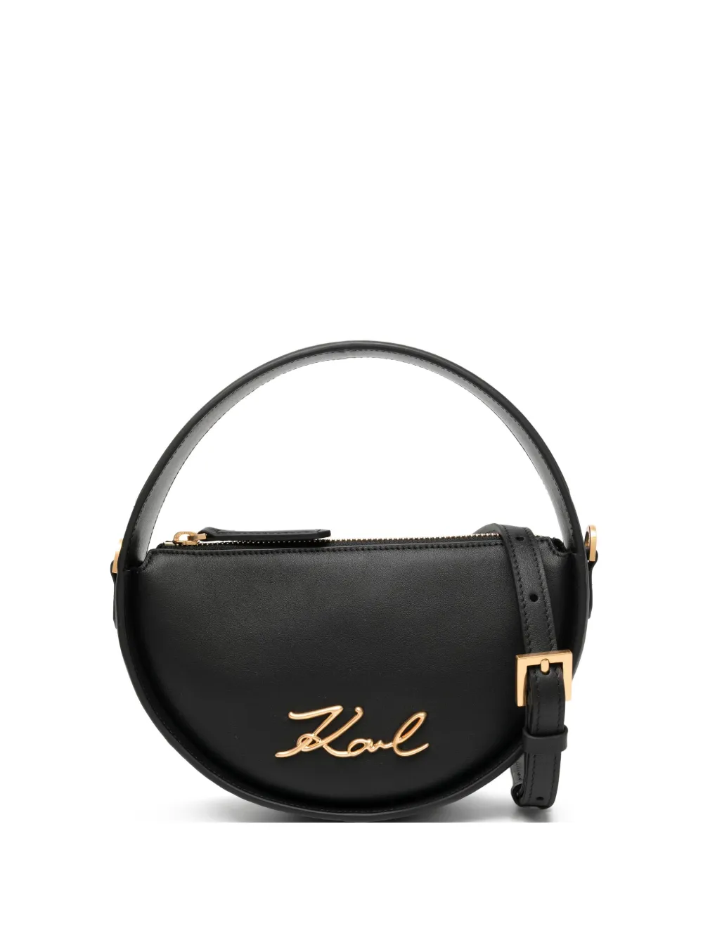 Karl Lagerfeld logo-plaque tote bag - Nero