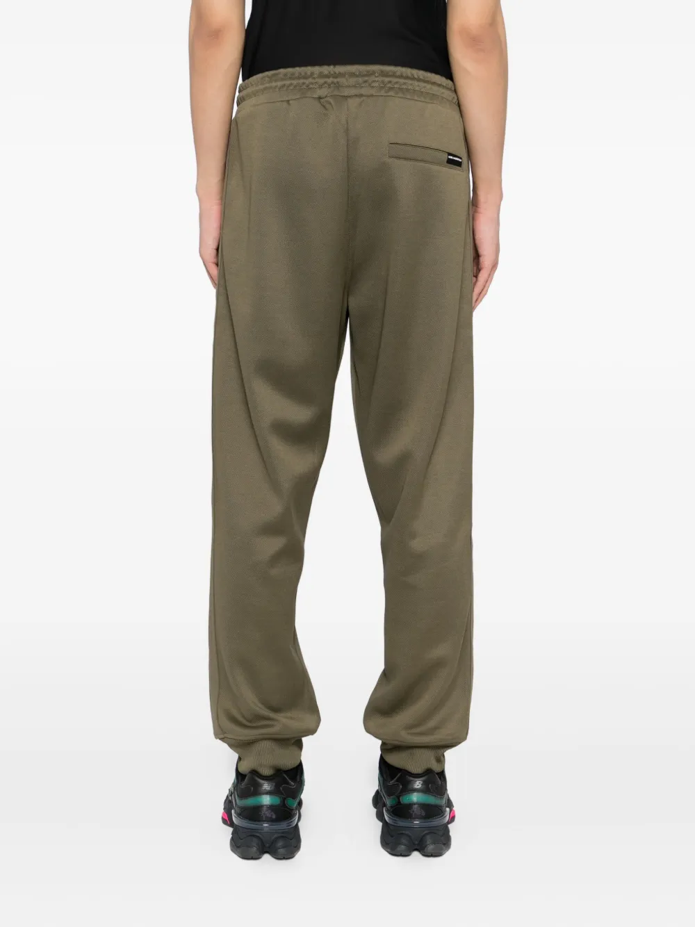 Karl Lagerfeld Logo-embossed Trousers In Green
