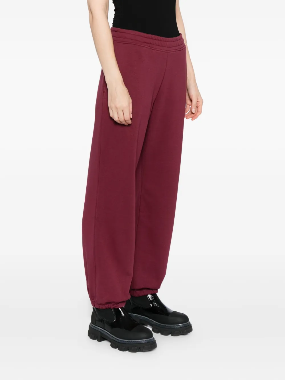 Karl Lagerfeld Broek met logo-reliëf Rood