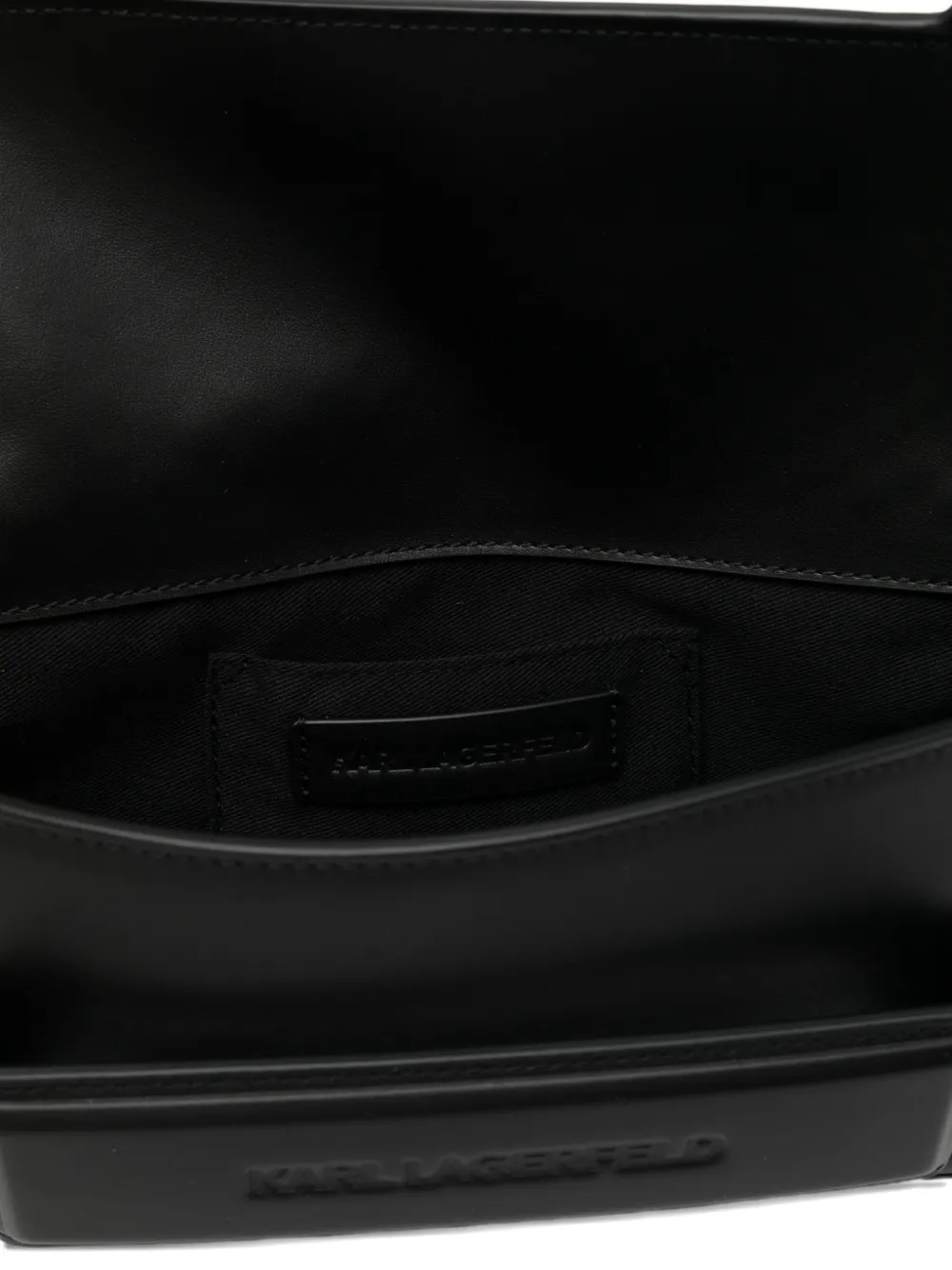 Karl Lagerfeld Schoudertas met logo-reliëf Zwart
