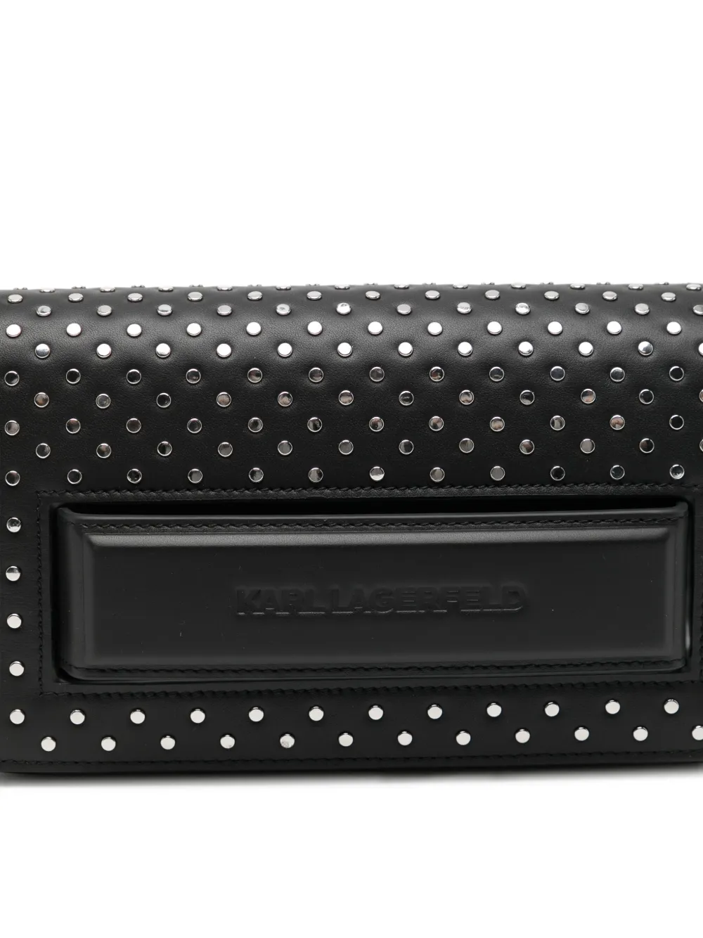 Karl Lagerfeld Schoudertas met logo-reliëf Zwart