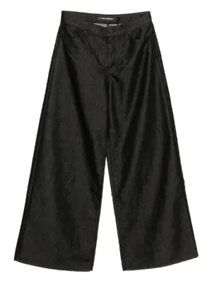 MM6 Maison Margiela ワイドデニム | ブラック | FARFETCH JP
