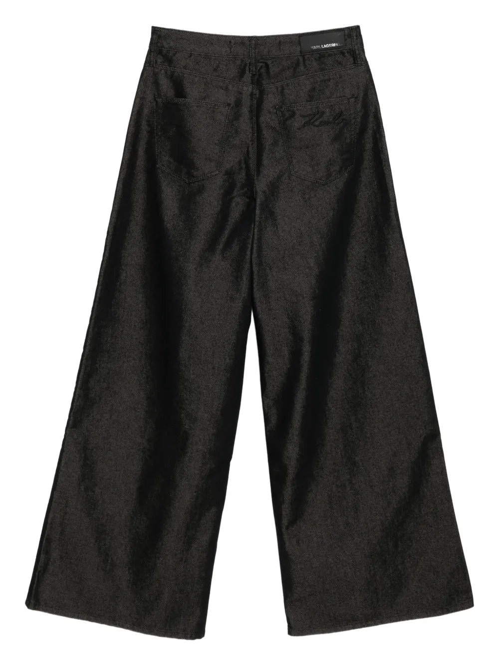 Karl Lagerfeld Jeans met wijde pijpen Zwart