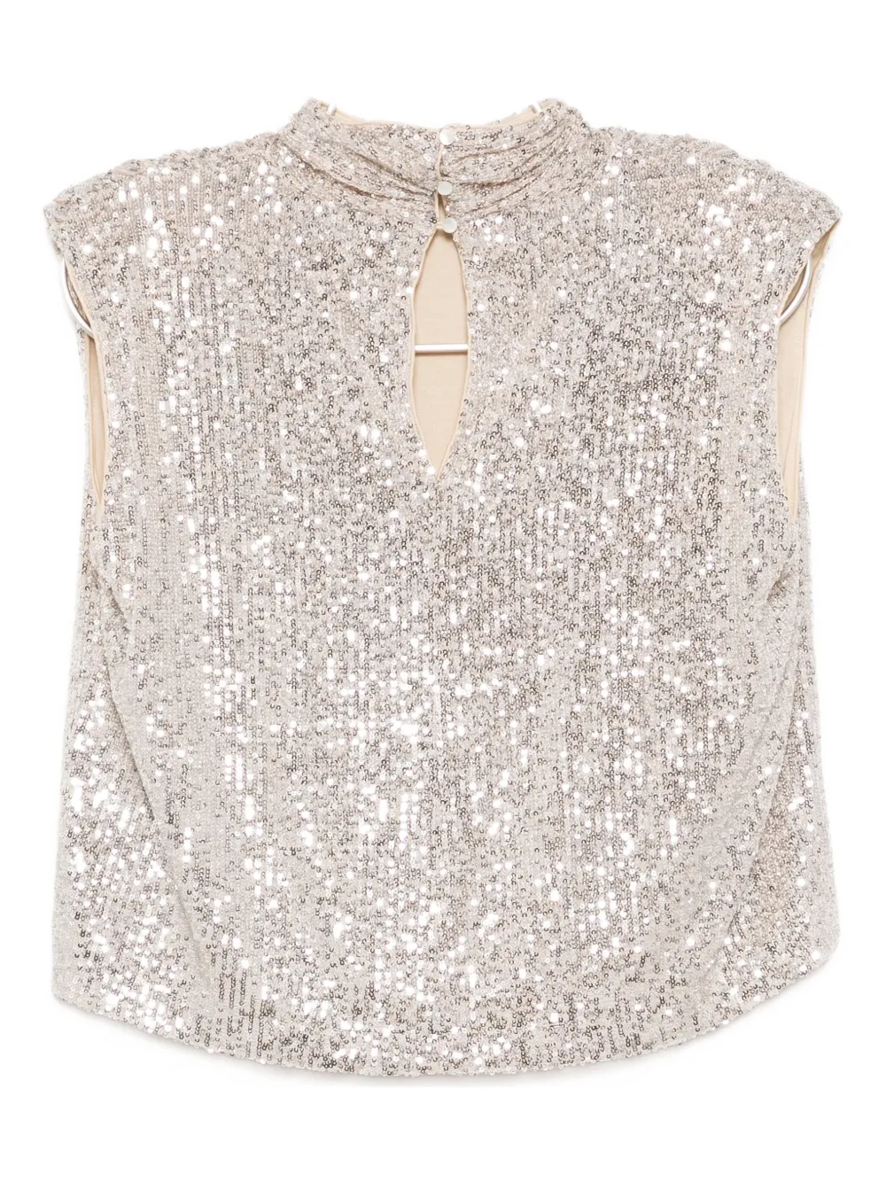 Karl Lagerfeld Shirt met pailletten - Zilver