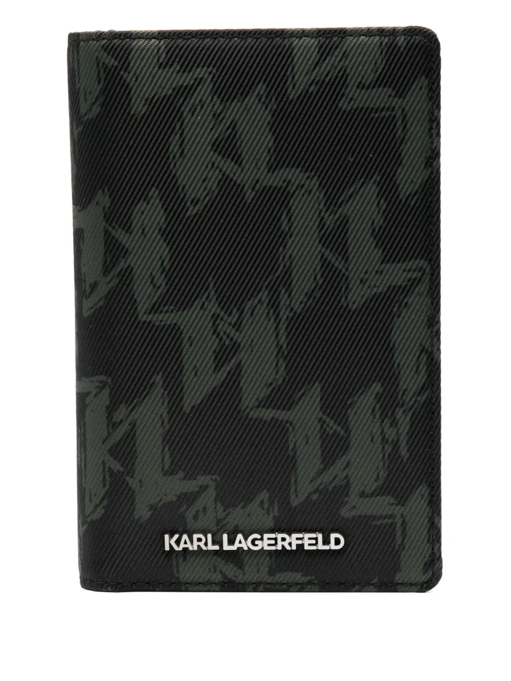 Karl Lagerfeld K/Monogram passport holder | Black | Image 1