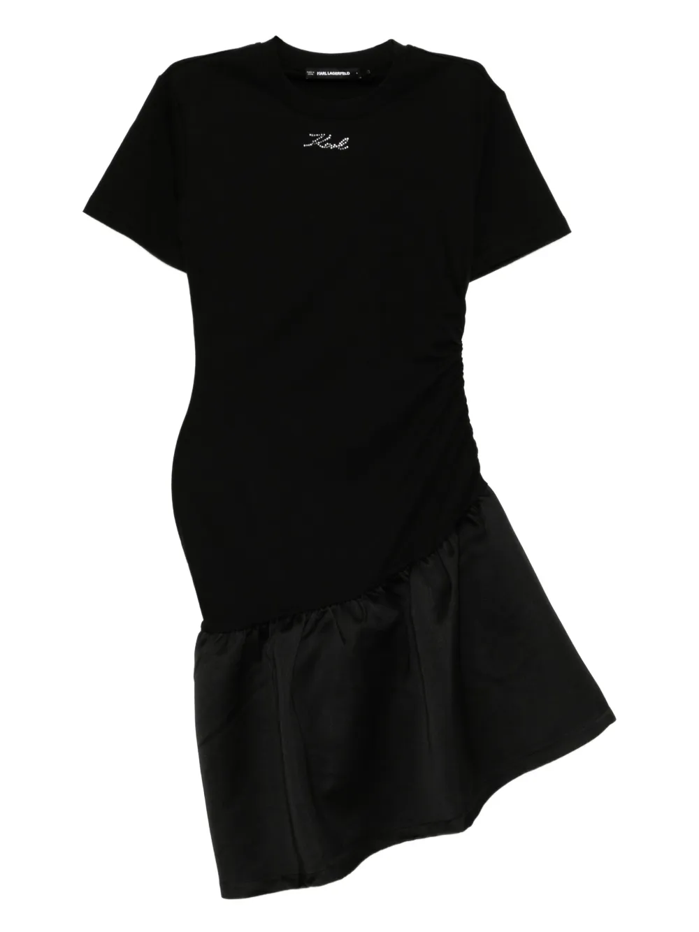 Karl Lagerfeld logo-embossed dress | Black | Image 1