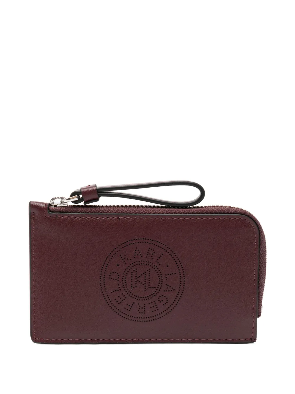 Karl Lagerfeld K/circle Wallet In Burgundy