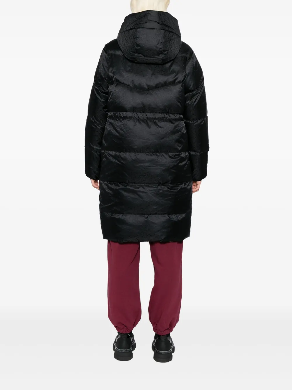 Karl Lagerfeld Omkeerbare jas met geborduurd logo Zwart