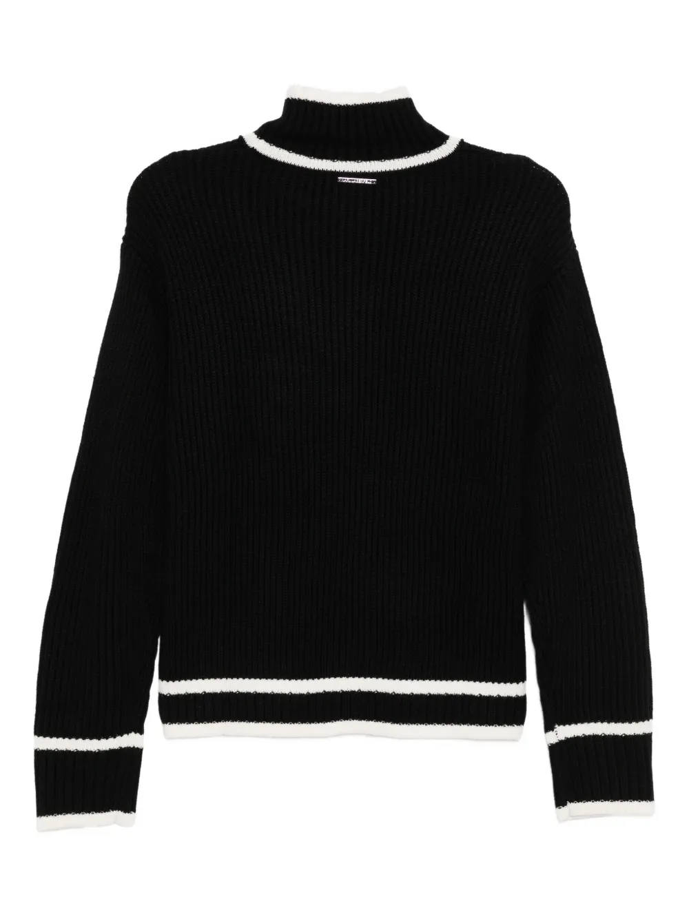 Karl Lagerfeld Autograph-braided Jumper In Black