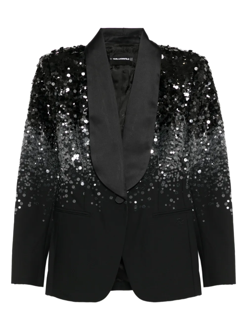 Karl Lagerfeld Karl Studio degrade blazer - Nero