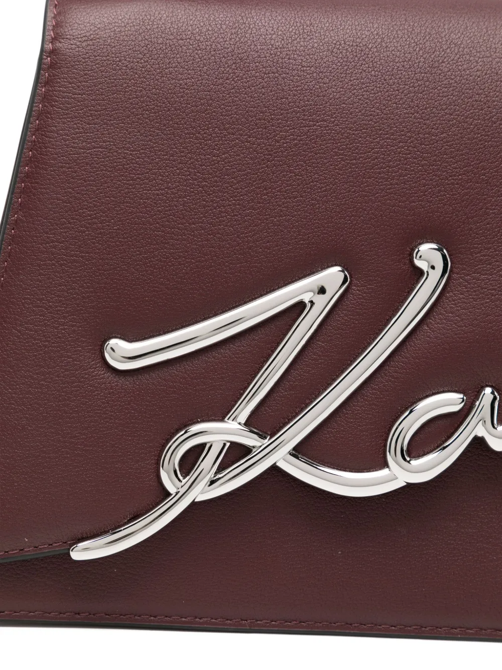 Karl Lagerfeld Shopper met logoplakkaat Rood