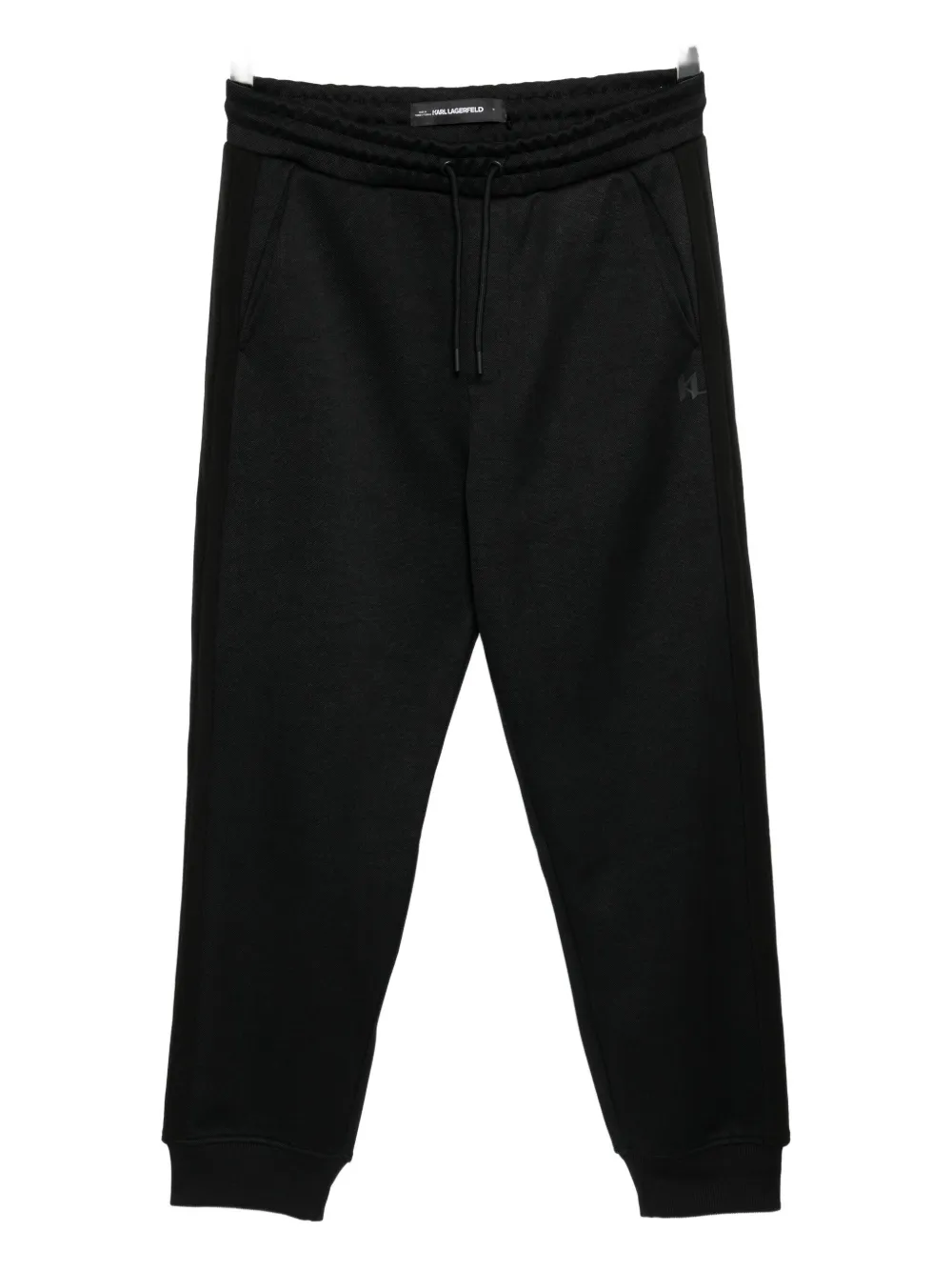 Karl Lagerfeld logo-embossed trousers - Nero