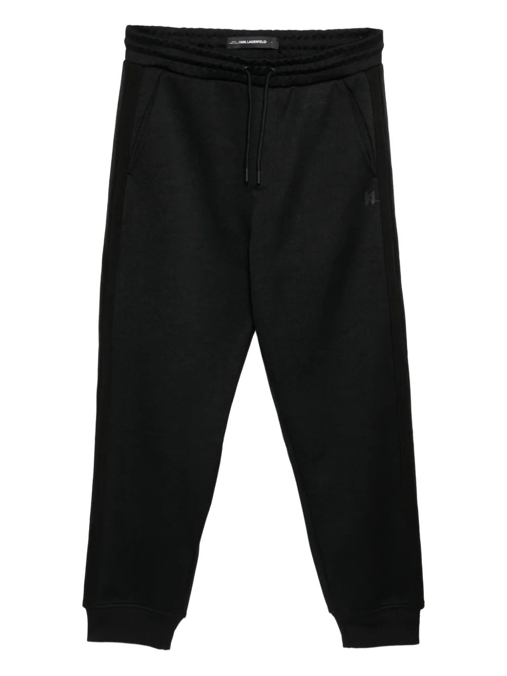 Karl Lagerfeld logo-embossed trousers - Nero