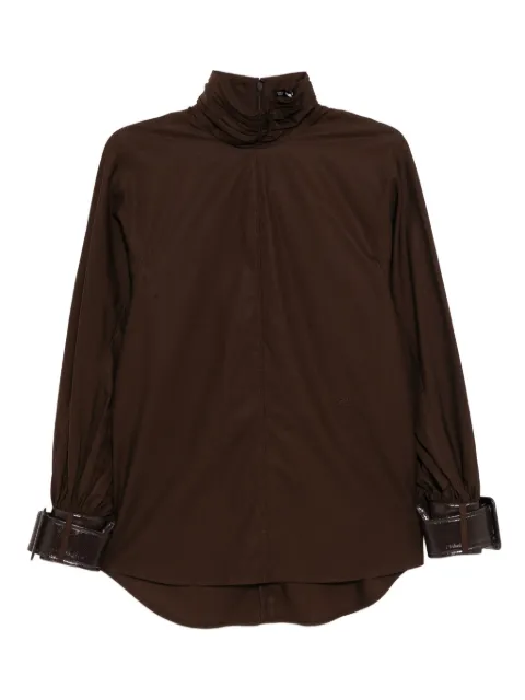 Karl Lagerfeld belted-cuff blouse