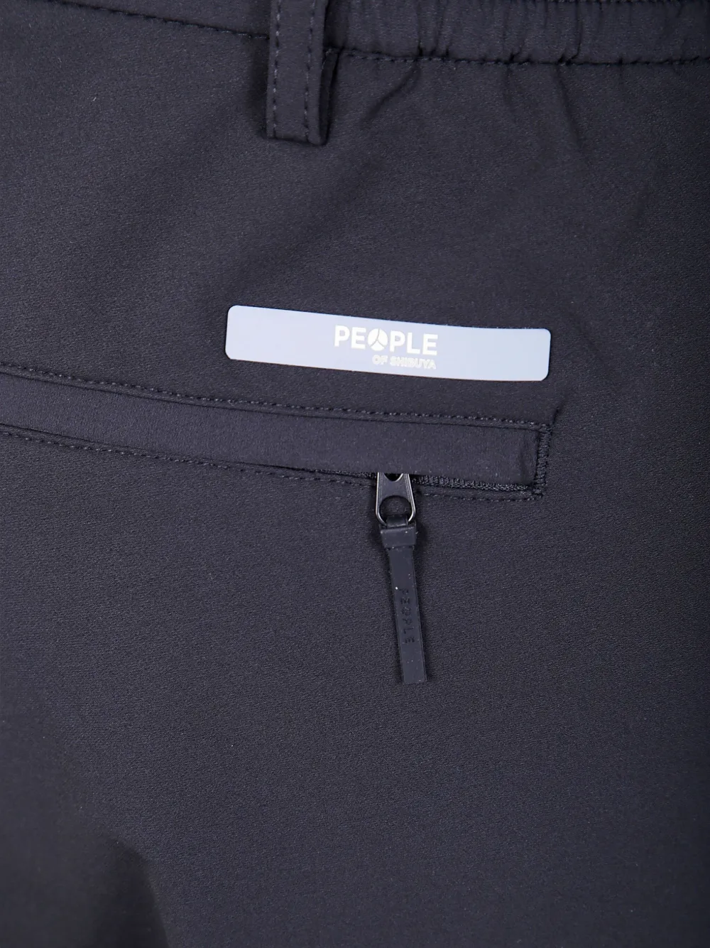 People Of Shibuya Kobra broek met geplooide voorkant Zwart