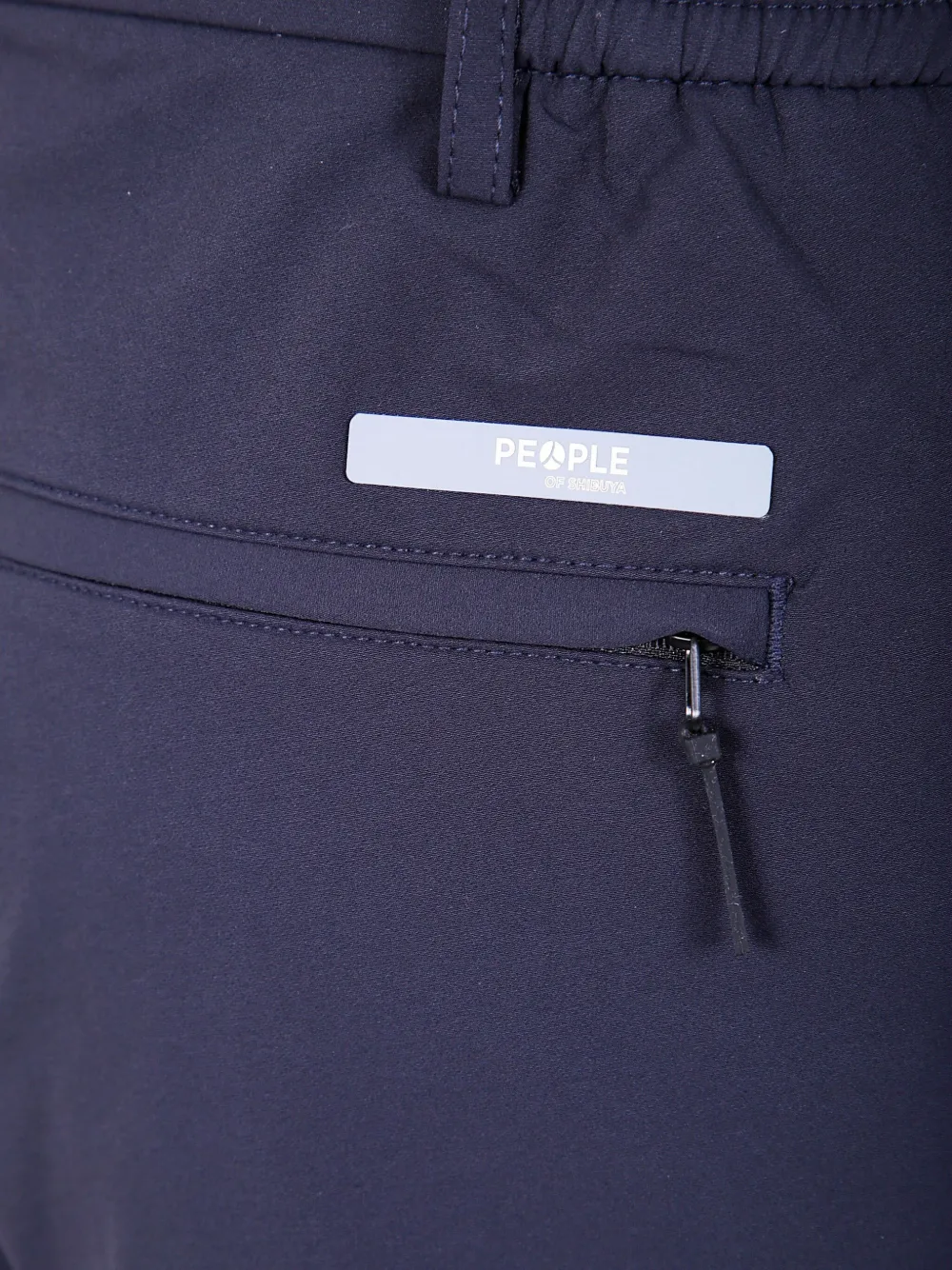 People Of Shibuya Kobra broek met geplooide voorkant Blauw