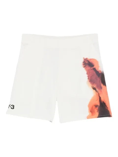 Y-3 abstract-print performance shorts