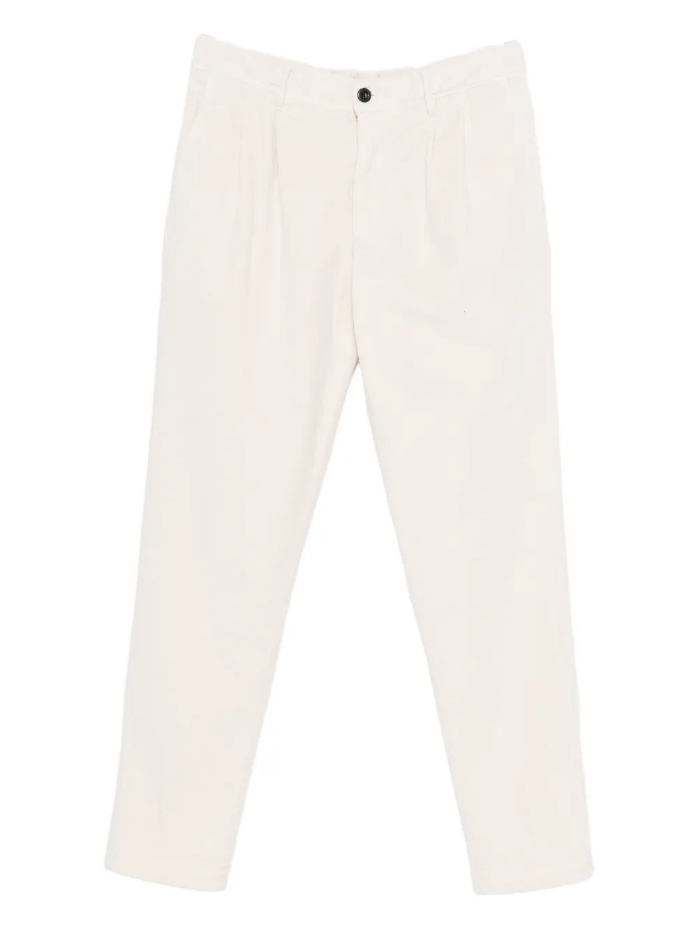 Incotex pleated cotton trousers | Neutrals | Image 1