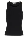 Jean Paul Gaultier ribbed cotton top - Black