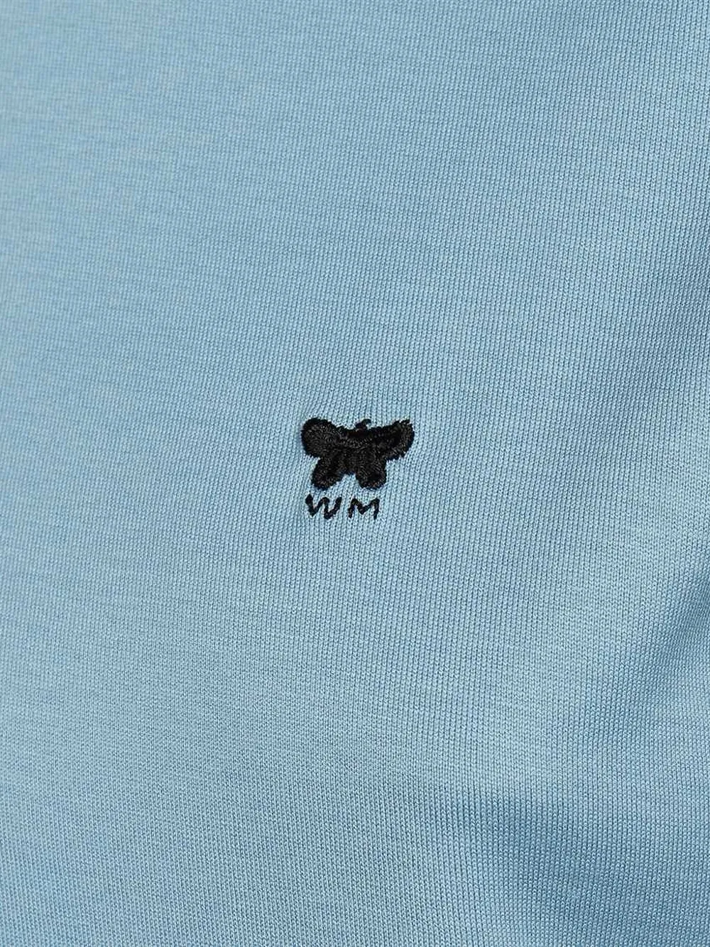 Weekend Max Mara embroidered cotton t-shirt Blauw