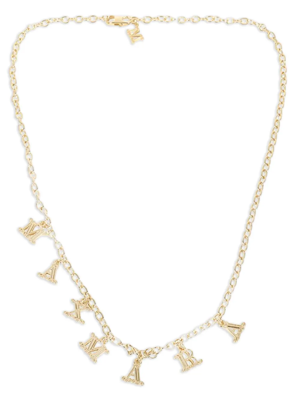 Max Mara lettering-embellished chain necklace | Yellow | Image 1