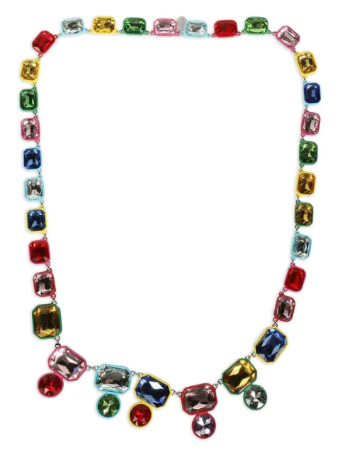 Weekend Max Mara gemstone rectangle necklace