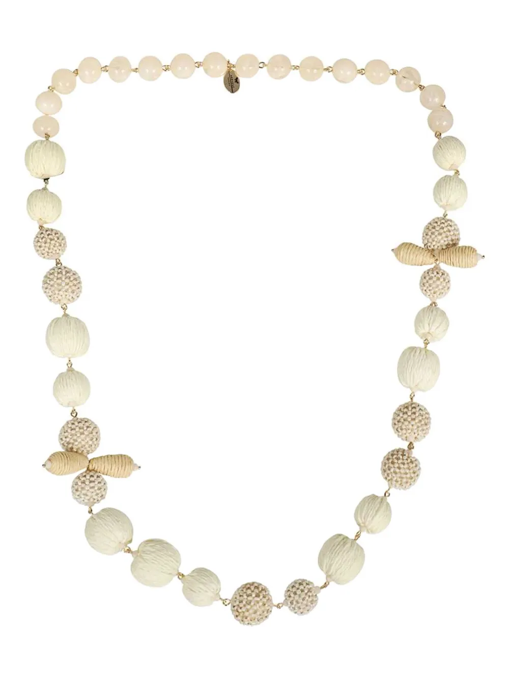 Weekend Max Mara Necklace With Decorative Stones In Neutral