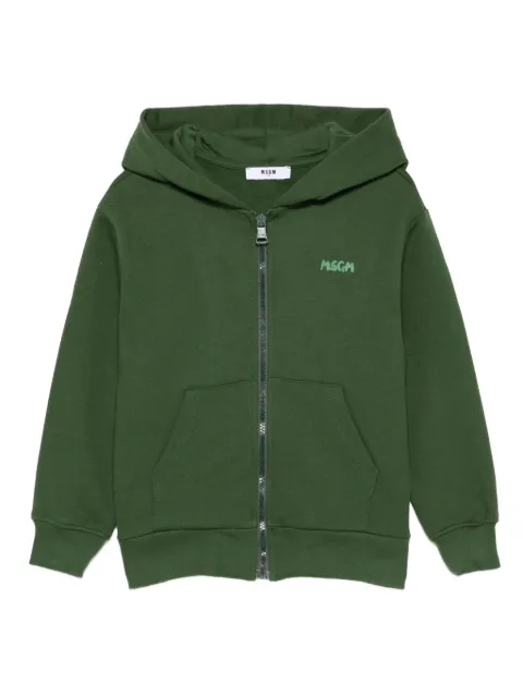 MSGM Kids logo-print hoodie