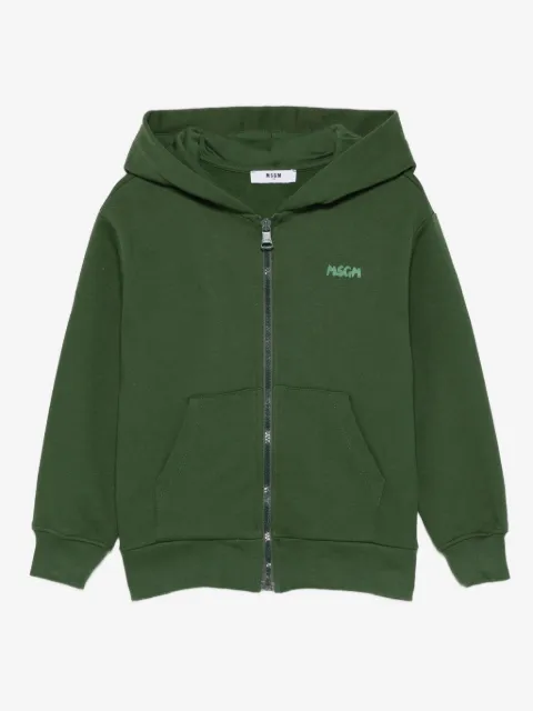 MSGM Kids logo-print hoodie