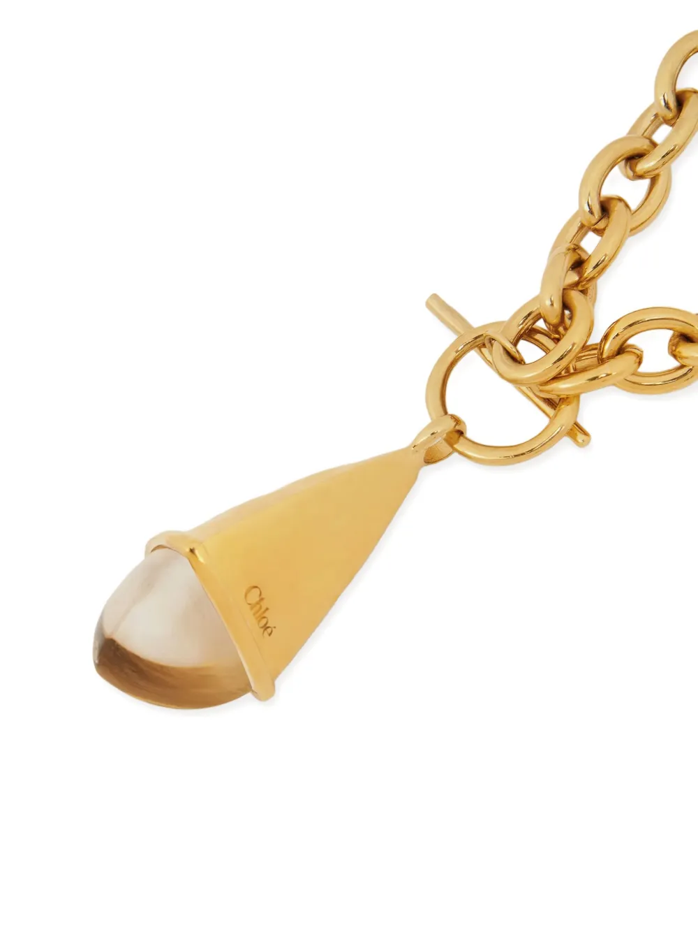 Chloé The  Prism halsketting met T-bar - Geel