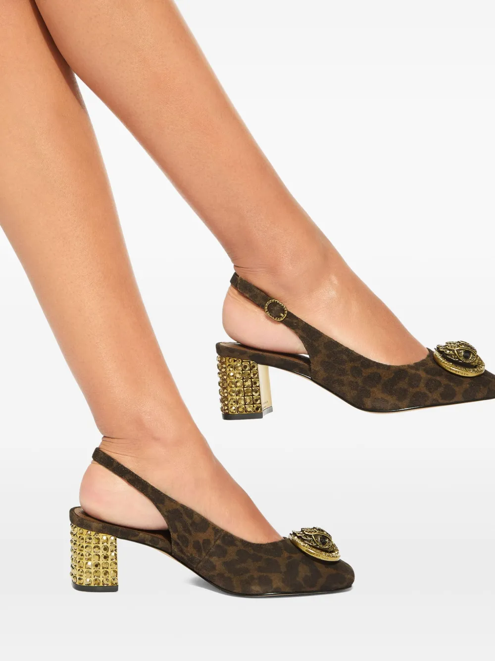 Kurt Geiger London 60 mm Chelsea slingback pumps Bruin