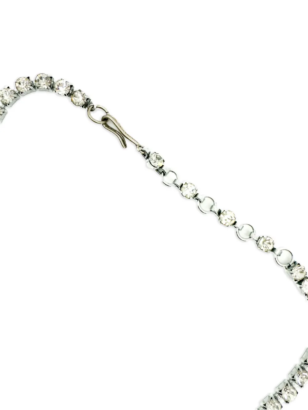 Pre-owned Jennifer Gibson Jewellery 1950s Crystal Necklace In Silver