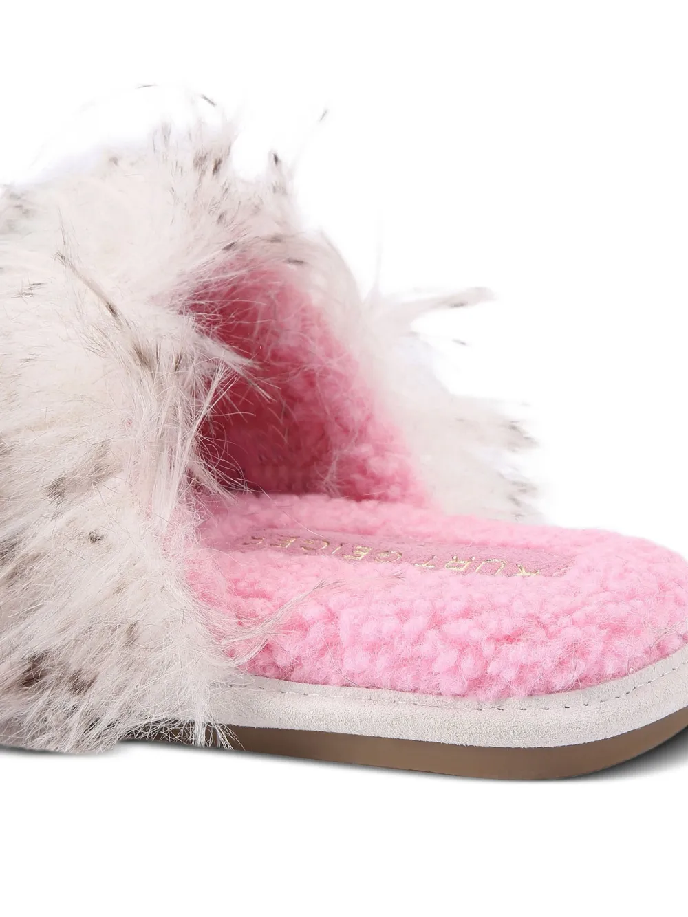 Kurt Geiger London Kensington slippers met kristallen Beige