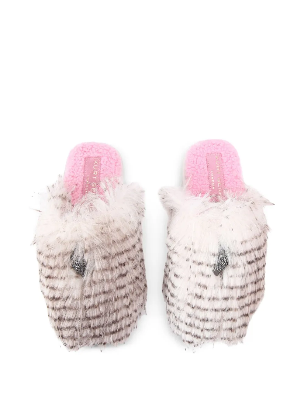 Kurt Geiger London Kensington slippers met kristallen - Beige