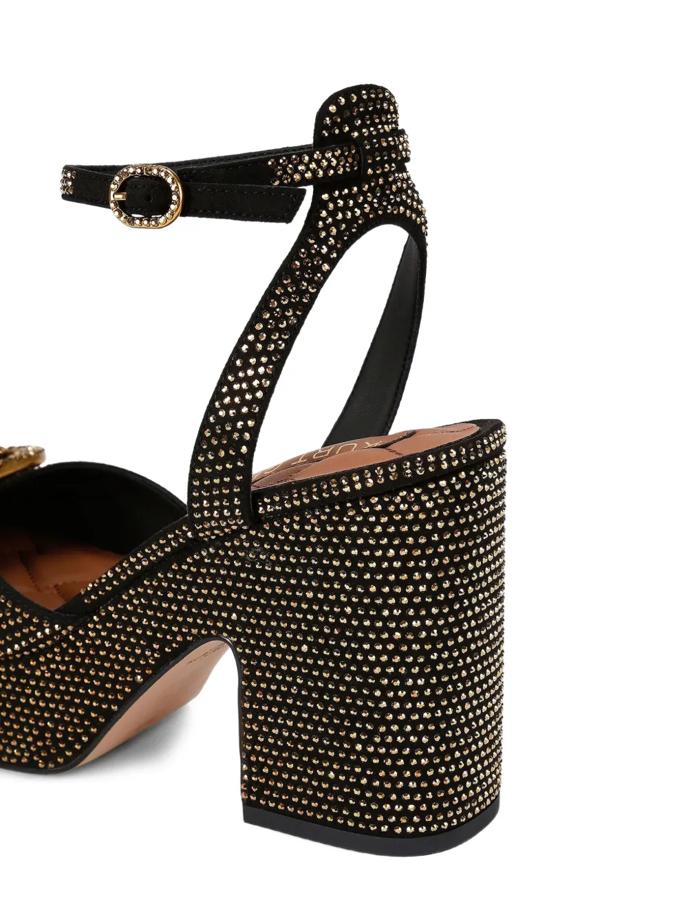 Kurt Geiger London 105mm crystal-embellished platform sandals Gold