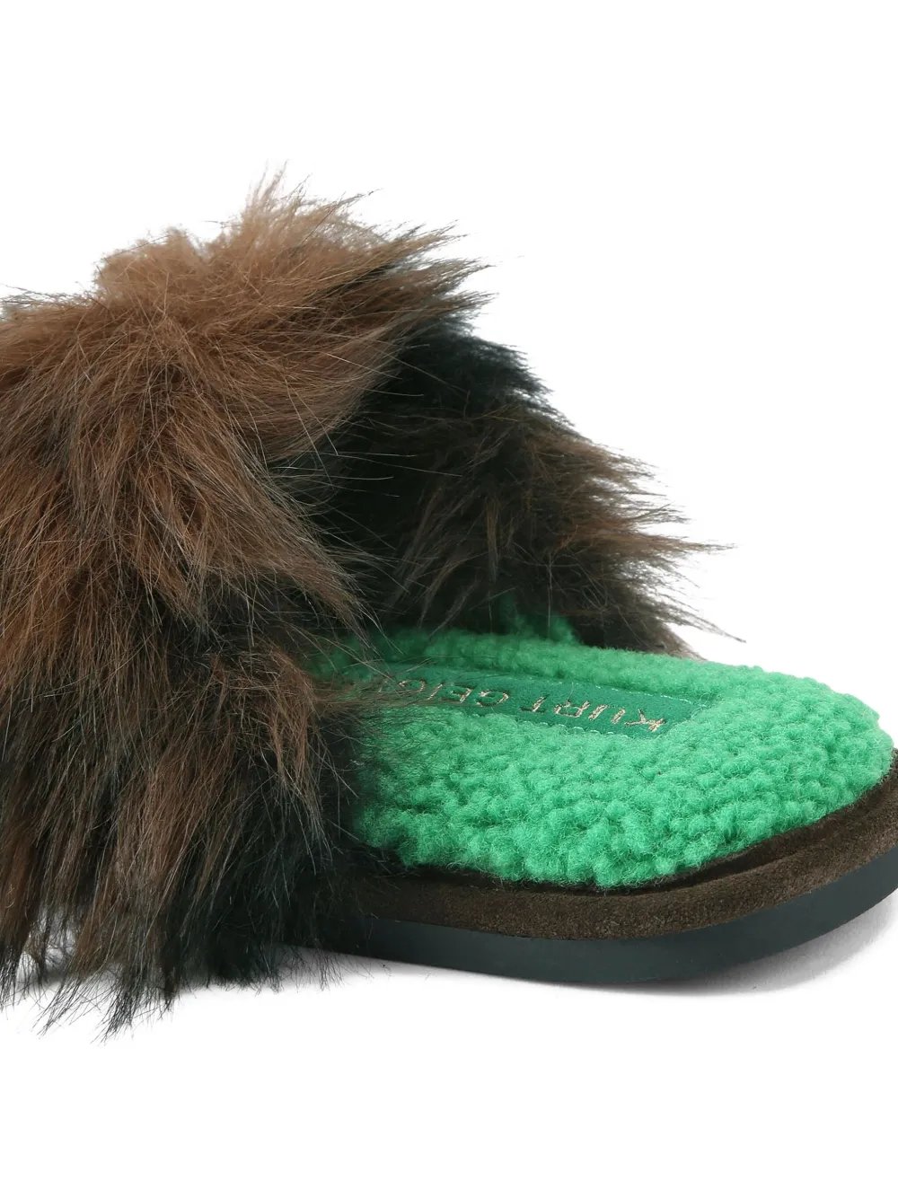 Kurt Geiger London Slippers met adelaar-detail Bruin