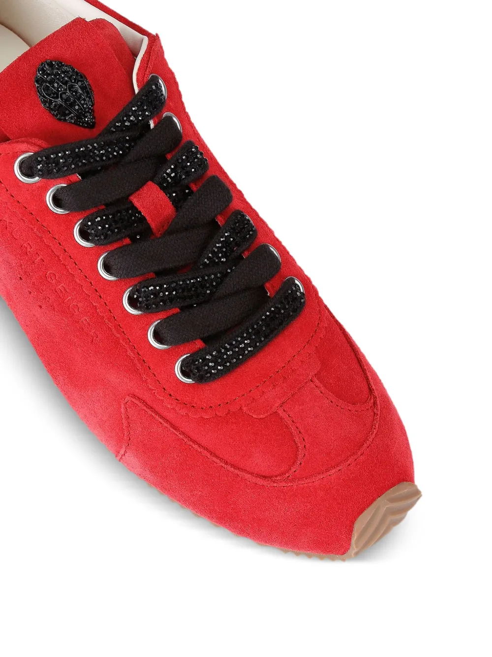 Kurt Geiger London Islington sneakers verfraaid met kristallen Rood