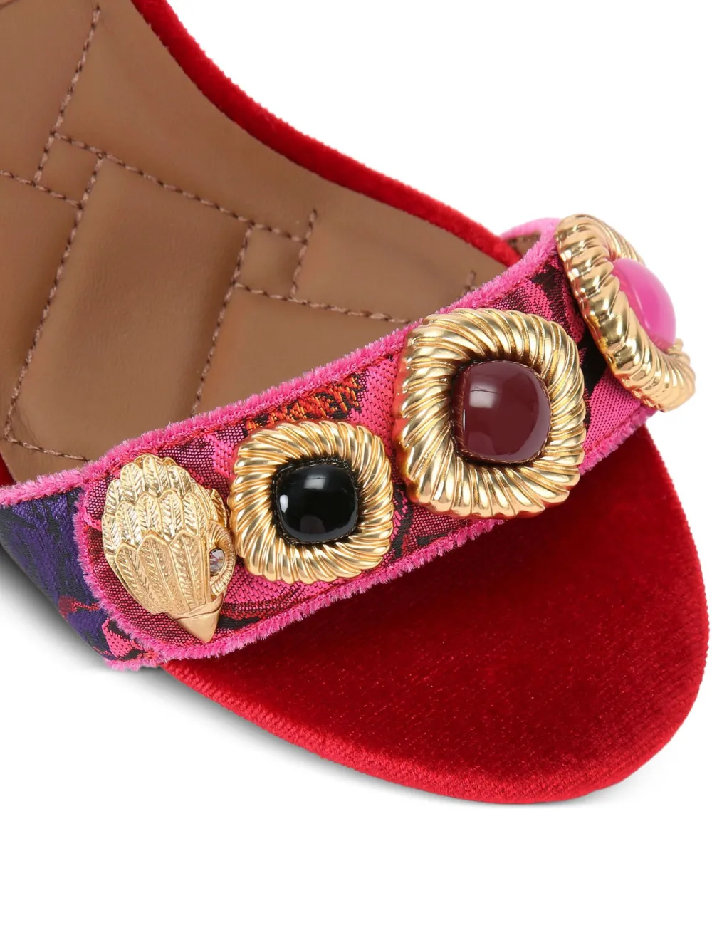 Kurt Geiger London 75 mm Kensington Langley sandalen met blokhak Roze